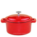 Red Enamel Cast Iron Mini Cocotte